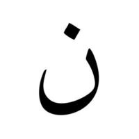 vecteur de l'alphabet arabe. éléments de calligraphie arabe.