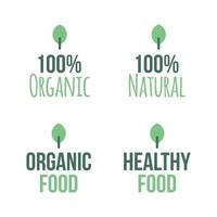 modèle de logo d'agriculture biologique pour votre ferme et votre agriculture vecteur