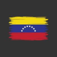 vecteur de drapeau du venezuela avec style pinceau aquarelle