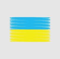 drapeau de l'ukraine avec style grunge vecteur