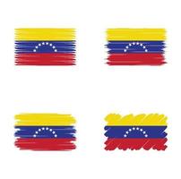 drapeau de collection du venezuela vecteur