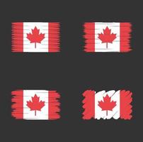 drapeau de collection du canada vecteur