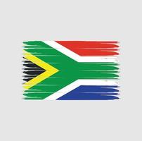 drapeau de l'afrique du sud avec style grunge vecteur