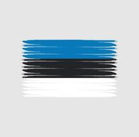 drapeau de l'estonie avec style grunge vecteur