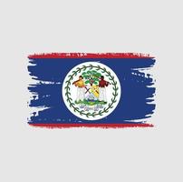 drapeau du belize avec style pinceau vecteur