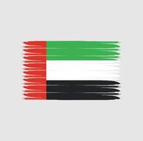 drapeau des émirats arabes unis avec style grunge vecteur