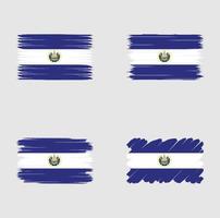 drapeau de collection d'el salvador vecteur