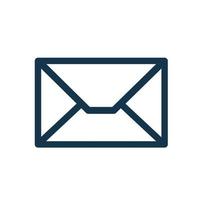 icône de courrier électronique. enveloppe de courrier électronique. symbole de message, design plat sur fond blanc. vecteur