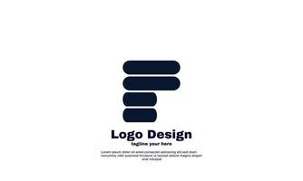 logo f initial de vecteur pour la conception liée à l'entreprise et à l'entreprise