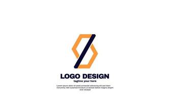 inspiration créative géniale meilleur logo entreprise géométrique élégante conception de logo logistique et commercial vecteur