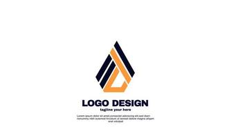 inspiration créative géniale meilleur logo entreprise géométrique élégante modèle de conception de logo logistique et commercial vecteur