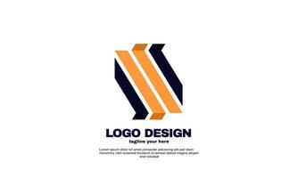abstrait créatif meilleur logo création de logo d'entreprise géométrique puissant vecteur