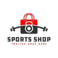 logo moderne de magasin de sport vecteur