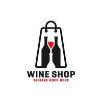 logo de magasin de vin ou d'alcool vecteur