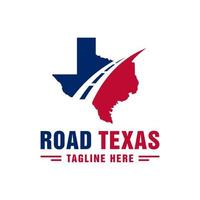 création de logo de voyage texas city vecteur