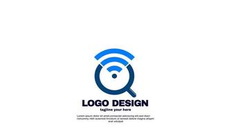 vecteur trouver modèle de conception de logo wifi en ligne