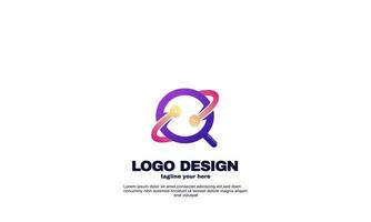 vecteur trouver le modèle de conception de logo de technologie en ligne
