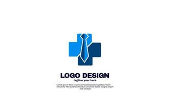 modèle de conception de logo de travail médical abstrait vectoriel stock