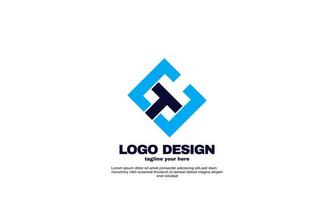 Stock d'éléments de conception créative abstraite de votre entreprise vecteur de conception de logo unique