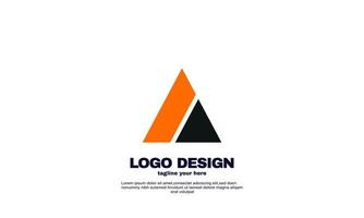 vecteur stock abstrait créatif entreprise entreprise entreprise simple idée conception triangle logo élément marque identité modèle de conception coloré