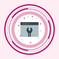 Paramètres du navigateur Icône Conception vecteur