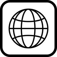 Globe Icon Design vecteur