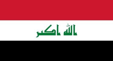 drapeau irakien. drapeau irakien vecteur