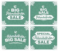 grande vente spéciale pour le ramadan, vente flash, vecteur de bannière, super vente ramadan
