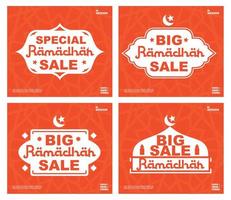 grande vente spéciale pour le ramadan, vente flash, vecteur de bannière, super vente ramadan