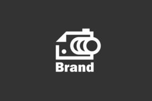 logo d'appareil photo en papier, adapté à toutes les marques vecteur
