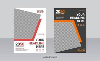 conception de couverture de livre d'entreprise créative vecteur