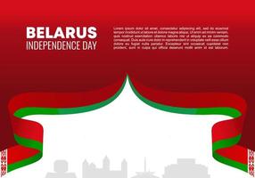 célébration nationale de la fête de l'indépendance du biélorusse le 3 juillet. vecteur
