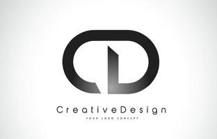 création de logo de lettre cd cd. icône créative lettres modernes logo vectoriel. vecteur