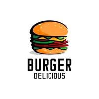 vecteur de logo de hamburger