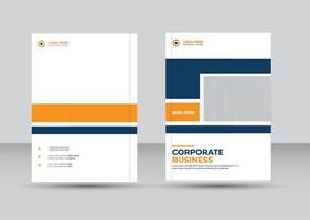modèle de couverture de brochure d'entreprise ou présentation de brochure à deux volets vecteur