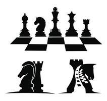 Logo de pion d'échecs, logo de pion d'échecs simple pour la conception web isolé sur fond blanc vecteur