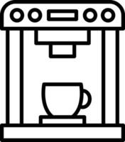 style d'icône de machine à café vecteur