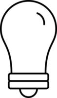 style d'icône d'ampoule vecteur