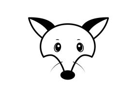 Image vectorielle d&#39;un dessin de renard, illustration vectorielle. Logo animal. vecteur