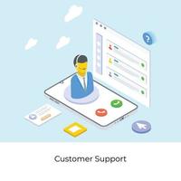 notions de support client vecteur