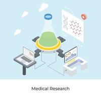 concepts de recherche médicale vecteur