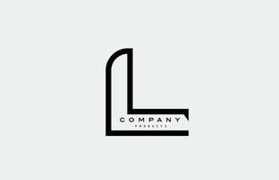 l icône du logo lettre alphabet avec ligne. conception pour les entreprises et l'entreprise vecteur