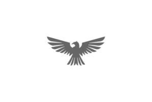 fort aigle faucon faucon vœu cerf-volant phoenix logo design vecteur