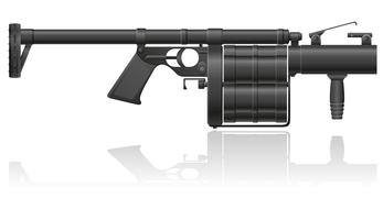 illustration vectorielle de grenade-gun vecteur