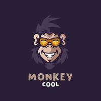 modèles de conception de logo de singe vecteur