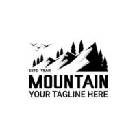 logo de glace de montagne vecteur