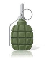 illustration vectorielle de grenade à main vecteur