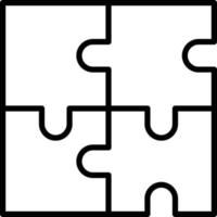 style d'icône de puzzle vecteur