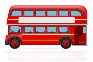 illustration vectorielle de Londres bus rouge vecteur