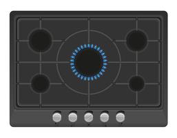 surface pour illustration vectorielle de cuisinière à gaz vecteur